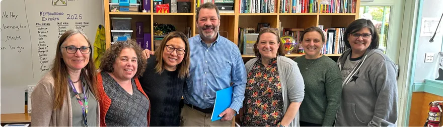 RPLN Network members at a site Visit at Fieldbrook Elementary, Mckinleyville, CA May 2025